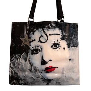 CAPEZIO Dance Tote Bag Pierrot Clown Face